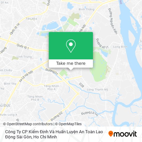 Công Ty CP Kiểm Định Và Huấn Luyện An Toàn Lao Động Sài Gòn map