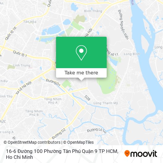 16-6 Đường 100 Phường Tân Phú Quận 9 TP HCM map