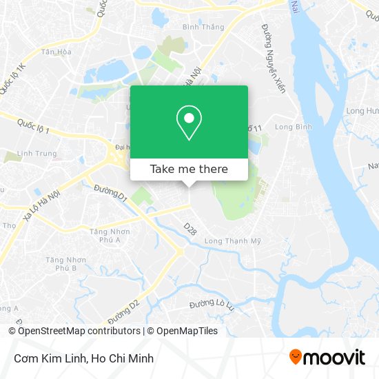 Cơm Kim Linh map
