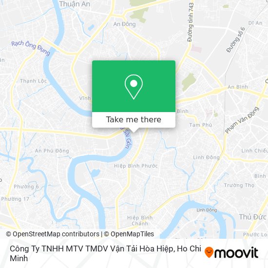 Công Ty TNHH MTV TMDV Vận Tải Hòa Hiệp map