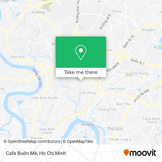 Cafe Buôn Mê map