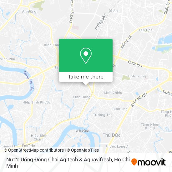 Nước Uống Đóng Chai Agitech & Aquavifresh map