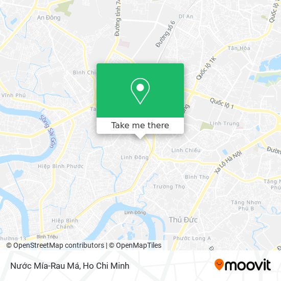 Nước Mía-Rau Má map