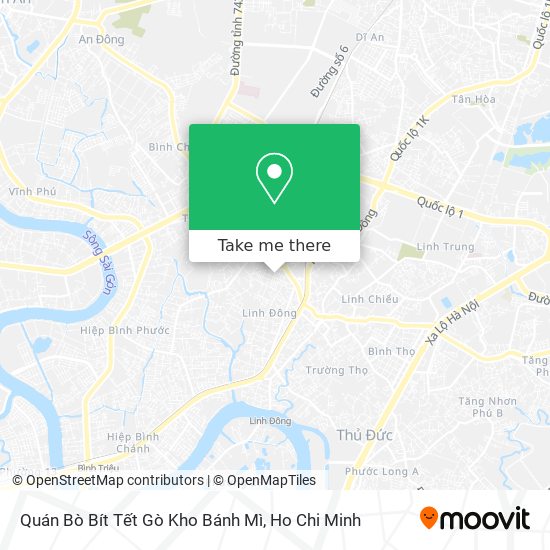 Quán Bò Bít Tết Gò Kho Bánh Mì map