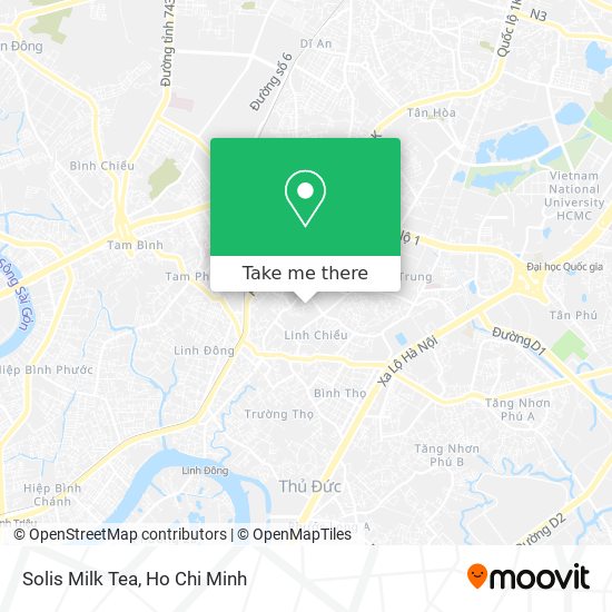 Solis Milk Tea map