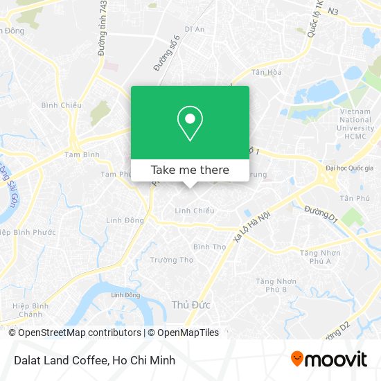 Dalat Land Coffee map