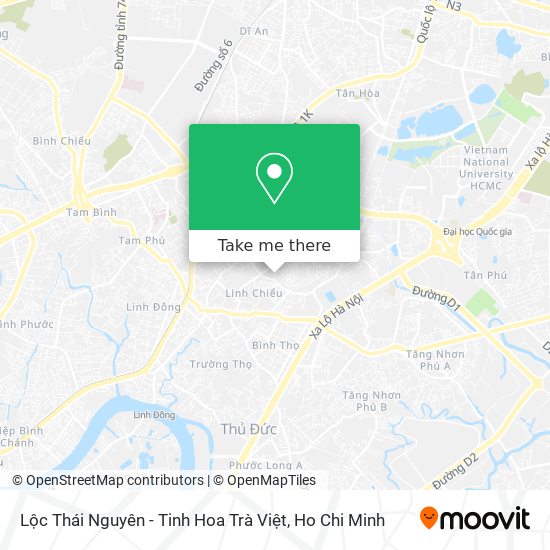 Lộc Thái Nguyên - Tinh Hoa Trà Việt map