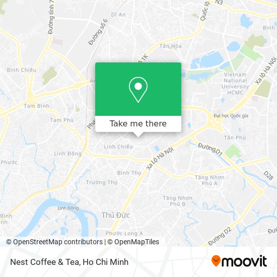 Nest Coffee & Tea map