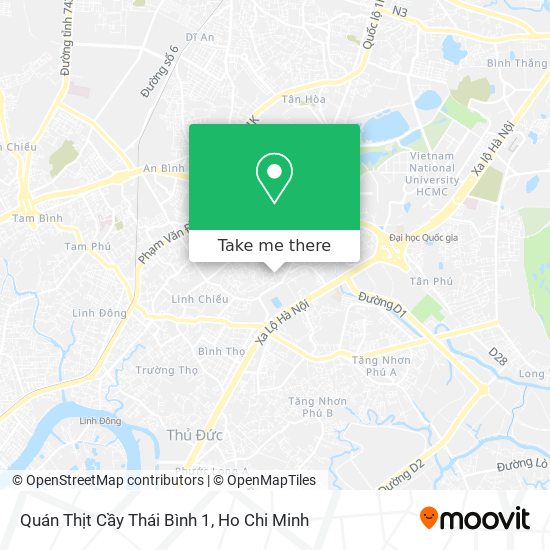 Quán Thịt Cầy Thái Bình 1 map