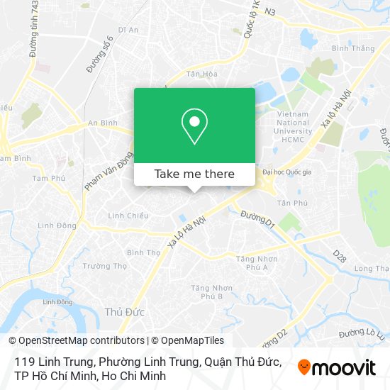 119 Linh Trung, Phường Linh Trung, Quận Thủ Đức, TP Hồ Chí Minh map