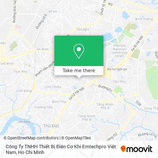 Công Ty TNHH Thiết Bị Điện Cơ Khí Emtechpro Việt Nam map