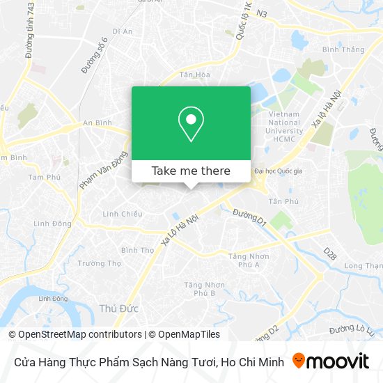 Cửa Hàng Thực Phẩm Sạch Nàng Tươi map