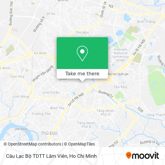 Câu Lạc Bộ TDTT Lâm Viên map