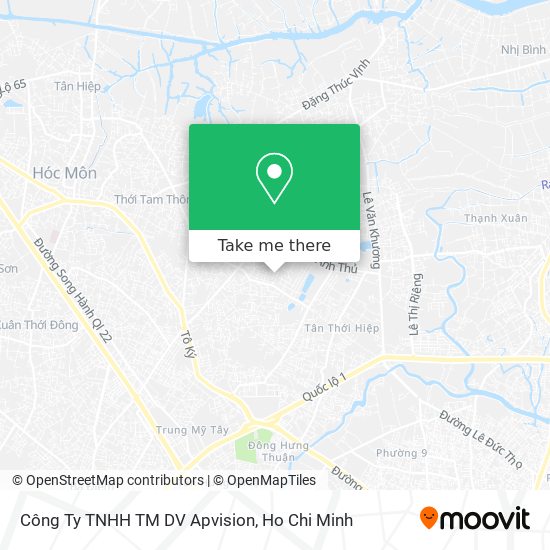 Công Ty TNHH TM DV Apvision map