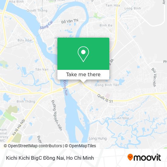 Kichi Kichi BigC Đồng Nai map