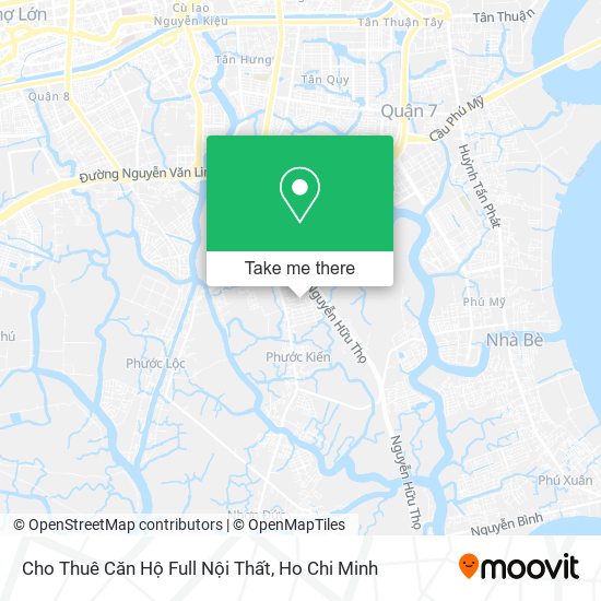 Cho Thuê Căn Hộ Full Nội Thất map