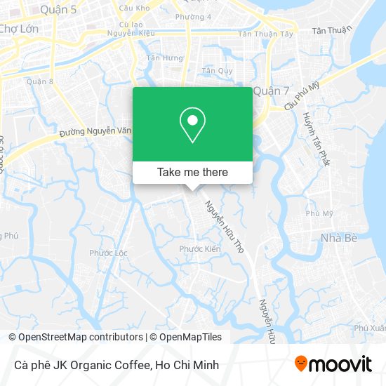 Cà phê JK Organic Coffee map