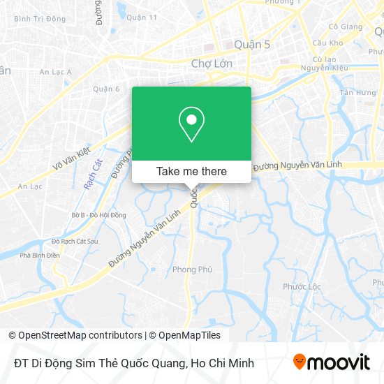 ĐT Di Động Sim Thẻ Quốc Quang map