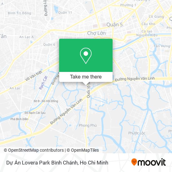 Dự Án Lovera Park Bình Chánh map
