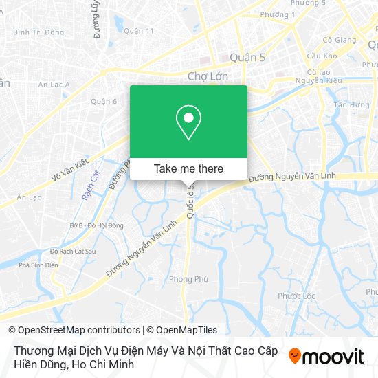 Thương Mại Dịch Vụ Điện Máy Và Nội Thất Cao Cấp Hiền Dũng map