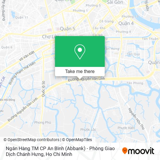 Ngân Hàng TM CP An Bình (Abbank) - Phòng Giao Dịch Chánh Hưng map