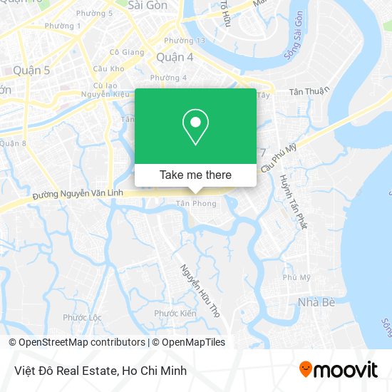 Việt Đô Real Estate map