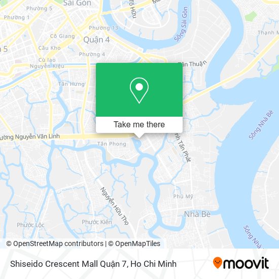 Shiseido Crescent Mall Quận 7 map