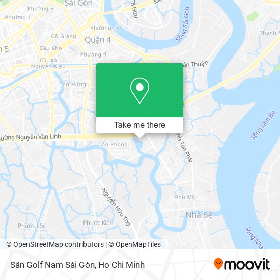 Sân Golf Nam Sài Gòn map