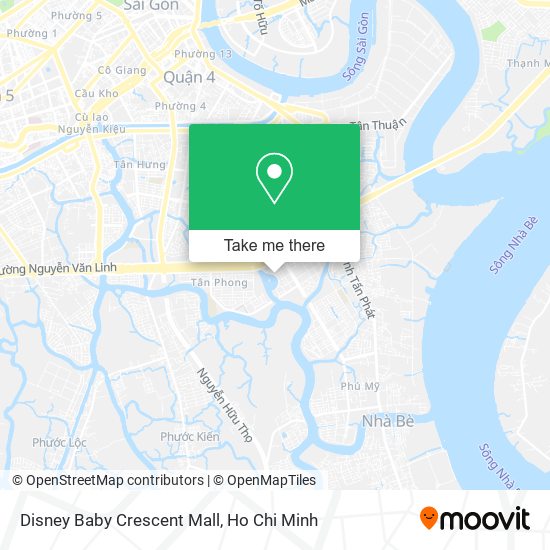 Disney Baby Crescent Mall map