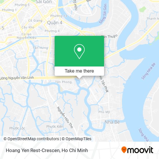Hoang Yen Rest-Crescen map