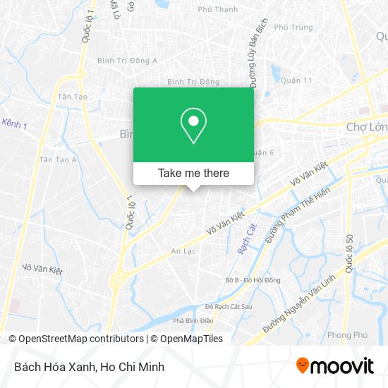Bách Hóa Xanh map