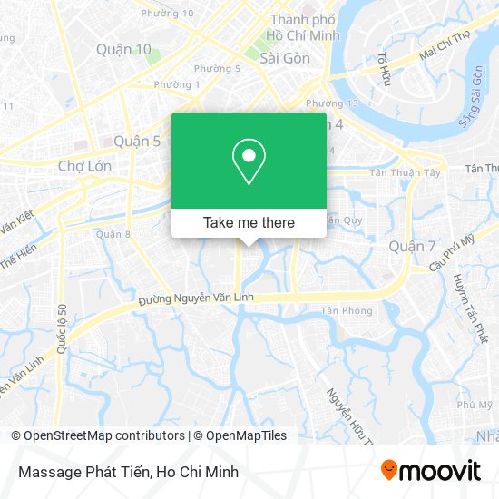 Massage Phát Tiến map