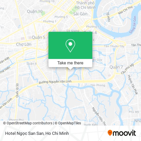 Hotel Ngọc San San map