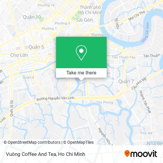 Vuông Coffee And Tea map