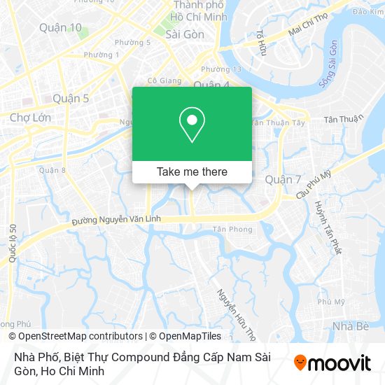 Nhà Phố, Biệt Thự Compound Đẳng Cấp Nam Sài Gòn map