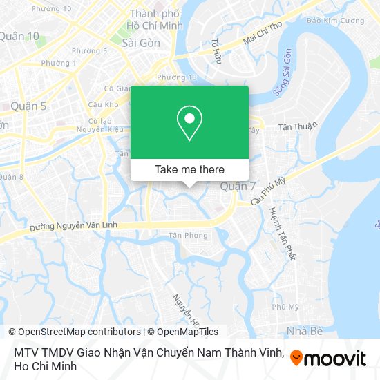 MTV TMDV Giao Nhận Vận Chuyển Nam Thành Vinh map