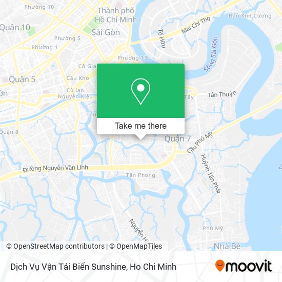 Dịch Vụ Vận Tải Biển Sunshine map