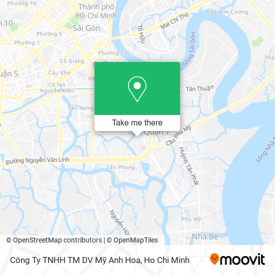 Công Ty TNHH TM DV Mỹ Anh Hoa map