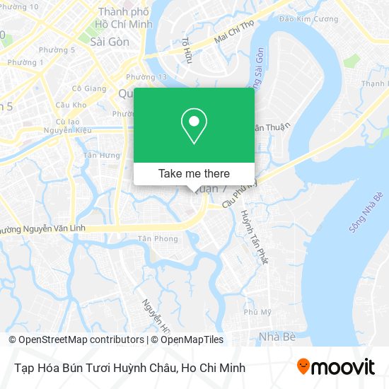 Tạp Hóa Bún Tươi Huỳnh Châu map