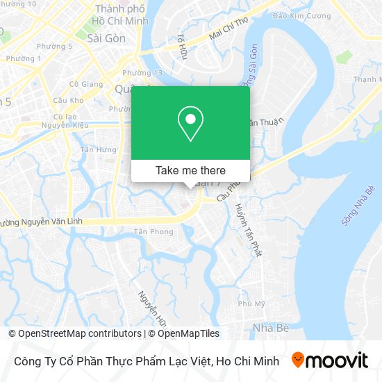 Công Ty Cổ Phần Thực Phẩm Lạc Việt map