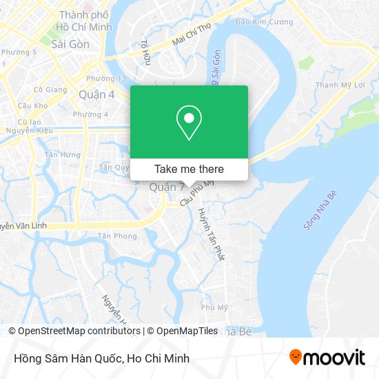 Hồng Sâm Hàn Quốc map