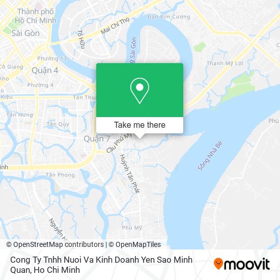 Cong Ty Tnhh Nuoi Va Kinh Doanh Yen Sao Minh Quan map