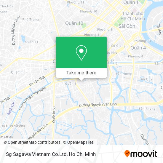 Sg Sagawa Vietnam Co.Ltd map