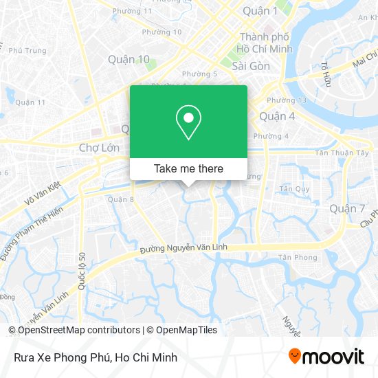 Rưa Xe Phong Phú map