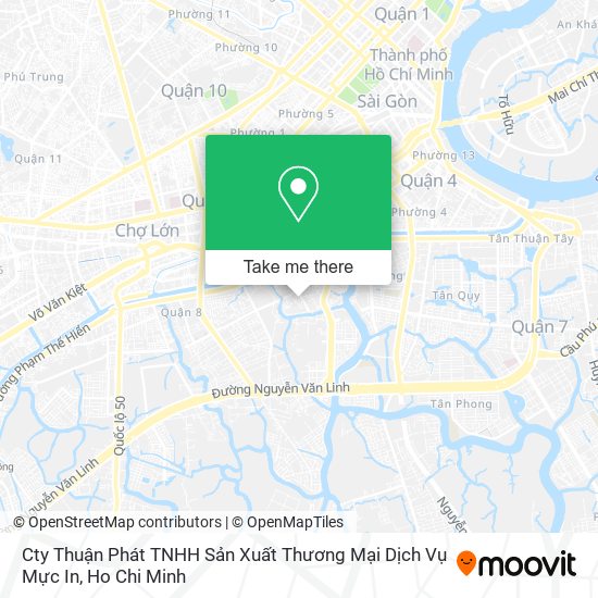 Cty Thuận Phát TNHH Sản Xuất Thương Mại Dịch Vụ Mực In map