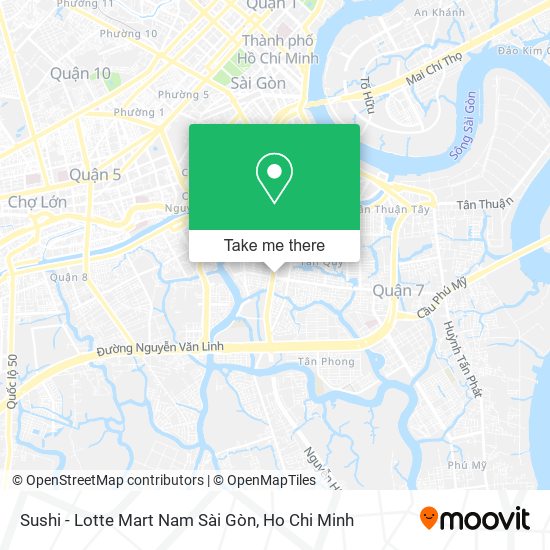 Sushi - Lotte Mart Nam Sài Gòn map