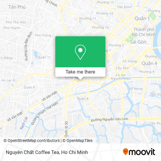 Nguyên Chất Coffee Tea map