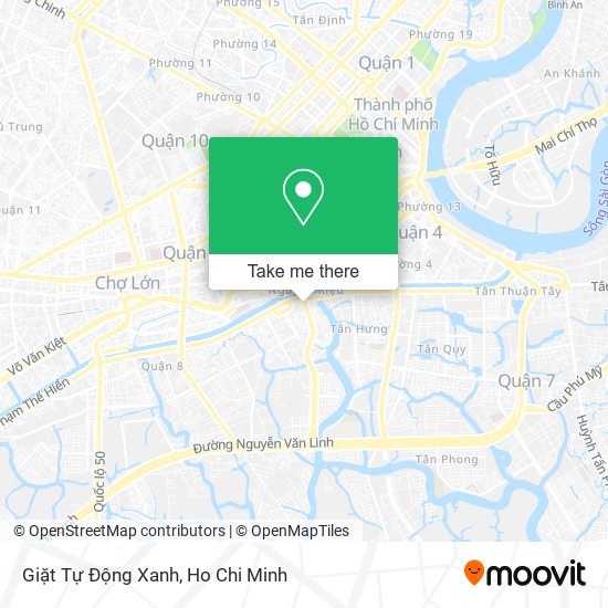 Giặt Tự Động Xanh map