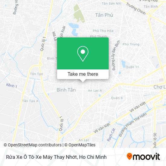 Rửa Xe Ô Tô-Xe Máy Thay Nhớt map