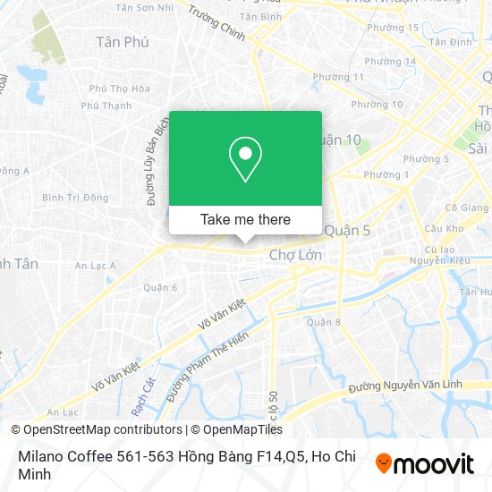 Milano Coffee 561-563 Hồng Bàng F14,Q5 map